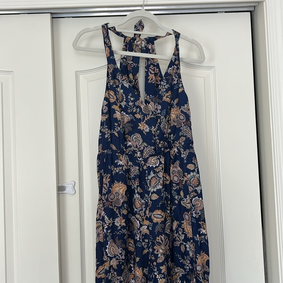 Ett Twa Anthropologie Blue Paisley Floral Jumpsuit - Picture 4 of 12